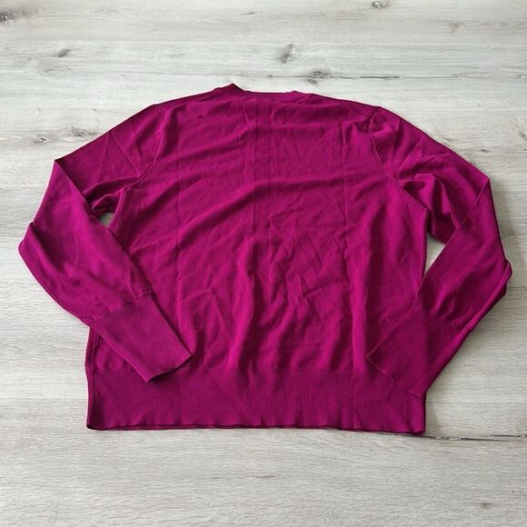 Express Silky Soft Fitted Crew Neck Sweater Berry XL NWT - Picture 7 of 9